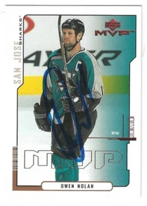 Owen Nolan Signed 2000/01 Upper Deck MVP Card #150 San Jose Sharks - Picture 1 of 1
