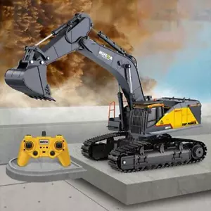 HUINA Toys 1/14 Scale 592 RC Tracked Excavator Model 2.4G Radio Light Sound - Picture 1 of 8