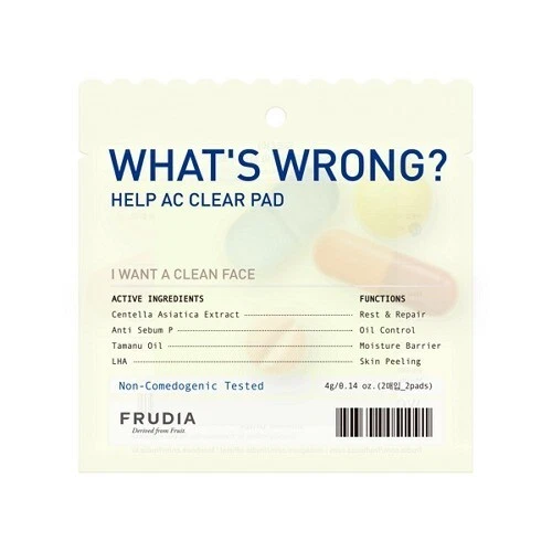 FRUDIA What’s Wrong Help AC Clear Pad 2pads - Image 1 of 1