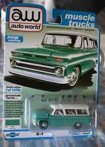 AUTO WORLD 1965 CHEVY SUBURBAN 1:64 PREMIUM SERIES 1 OF 14704 NEW - Picture 1 of 8
