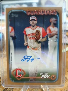 2024 Topps Update David Fry All-Star Game Gold Parallel Auto /50 BUCHSTÜTZE - Bild 1 von 3