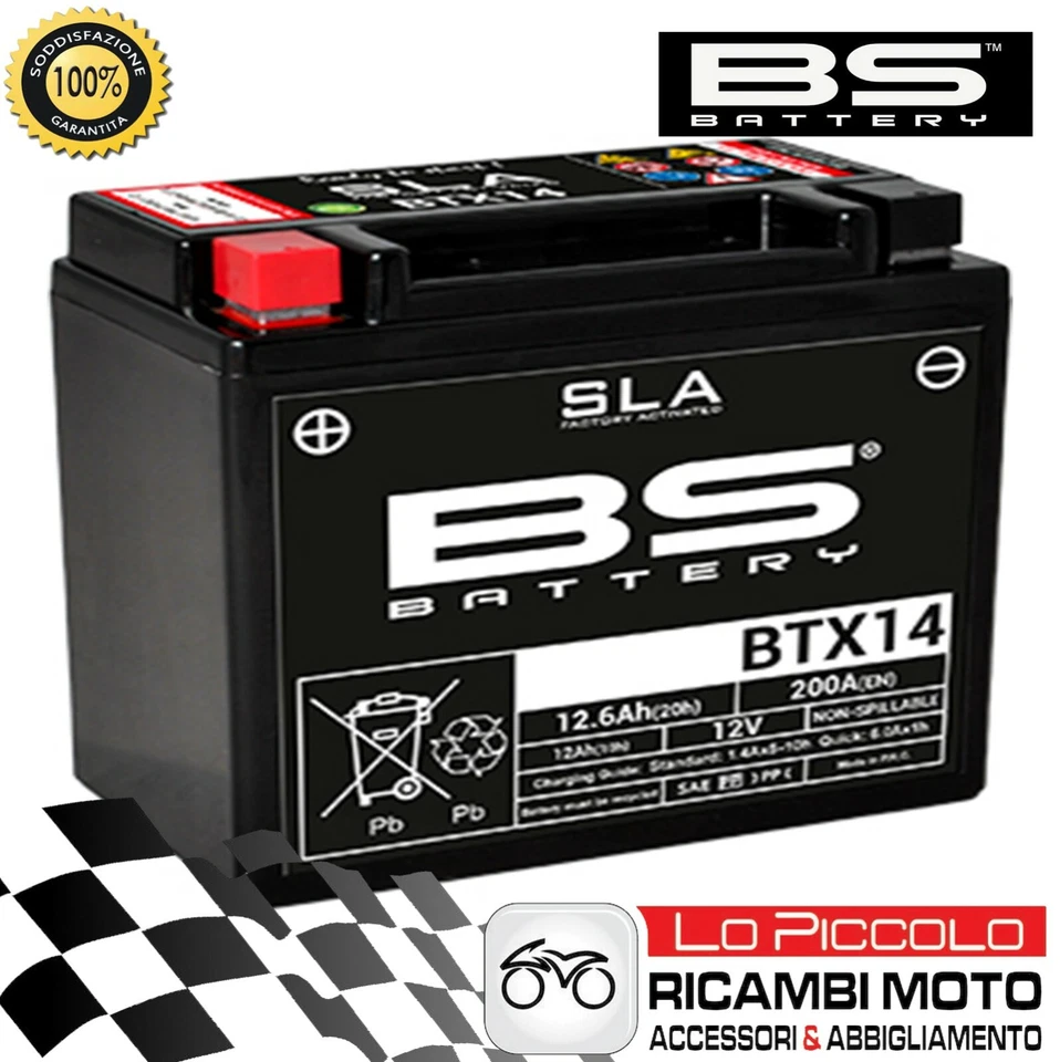 SEALED BATTERY BS-BATTERY BTX14=YTX14 HUSQVARNA SMS 630 2010-2013 - Image 1 of 1