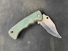 SCHRADE OLD TIMER 470t 4" BLADE GREEN AND BLACK