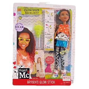 Project Mc2 Bryden's Glow Stick Doll w/DVD + Experiment Netflix New - Picture 1 of 11