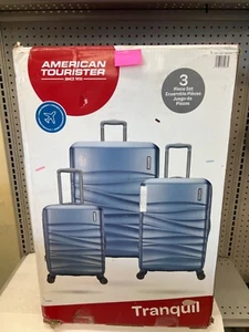 AMERICAN TOURISTER 3PC BLUE SET NEW - Picture 1 of 4