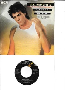 RICK SPRINGFIELD  Jessie's Girl / Carry Me Away  45 with PicSleeve - Picture 1 of 1