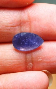 Pietra Preziosa Iolite, Forma Pera Taglio Sfaccettato Sciolto Blu Iolite Pietra Naturale 4,50 Cts - Foto 1 di 3