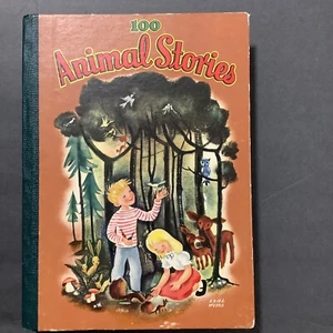 100 Animal Stories by Virginia Cunningham 1947 Whitman Hardcover Book - Imagen 1 de 11