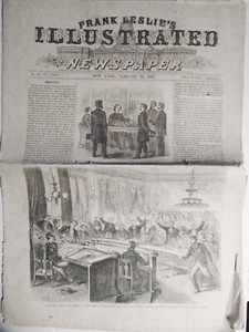  Frank Leslie's Illustrated Newspaper, January 26, 1867 - Theatricals, accidents