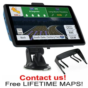 7" Inch Car & Truck GPS Navigation Navigator Sat Navi 8GB 256MB Canada Mexico US - Picture 1 of 82