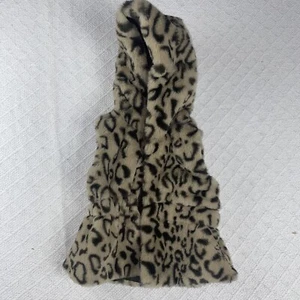 Chaleco con Capucha Estampado Leopardo Primera Impresión 12m Nuevo - Imagen 1 de 12