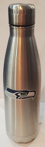 Seattle Seahawks 17oz Stainless Steel Bottle - NFL Cover