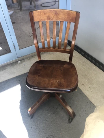 Chair Oak Swivel Office , Vintage , Milwaukee Chair Company Cover