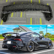 For Toyota Supra A90 MK5 19-21 GT Trunk Spoiler Wing Forge Carbon W/Gold Glitter