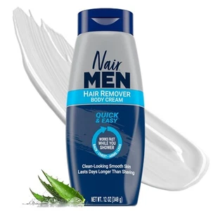 Nair Men Body Cream Hair Remover, Body Hair Removal Cream, 12 Oz - Picture 1 of 9