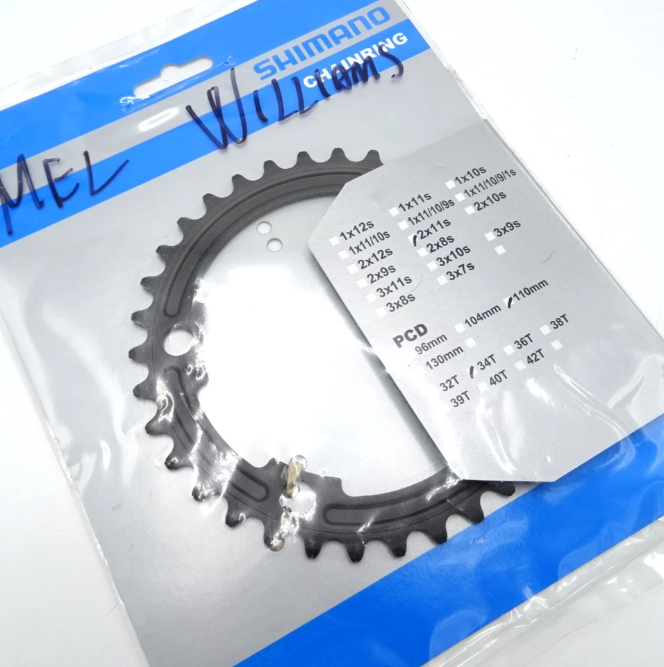 Plato interior bicicleta carretera Shimano 105 FC-5800 34T 2x 11s 50/34 nuevo SH-610-R8 Foto 1 de 4