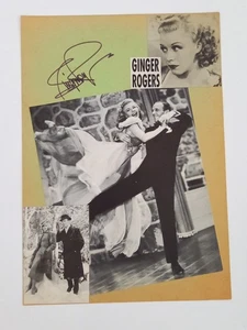 Ginger Rogers - Ginger und Fred - original Autogramm - ca. Din A4cm - Schriftstü - Bild 1 von 1