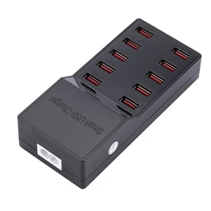 Adaptateur Secteur Mural Charge Rapide Station Chargeur Multi USB Durable 10 Ports - Photo 1 sur 9