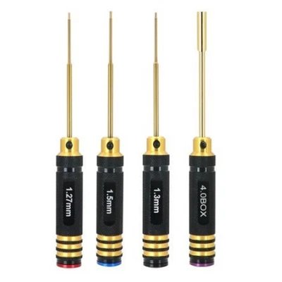 1.27/1.3/1.5mm Destornillador Hexagonal 4.0 Caja Tuerca Destornillador Llave Herramienta RC para Axial SCX24 Foto 1 de 4