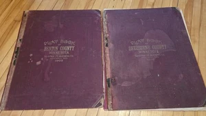 1903 SHERBURNE & BENTON Co. MN Plat Book Atlas Maps St Cloud Big Lake Elk River - Picture 1 of 24