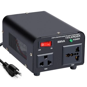500W US to Japan Voltage Converter 120V to 100V Step Down Transformer for Jap... - Picture 1 of 7