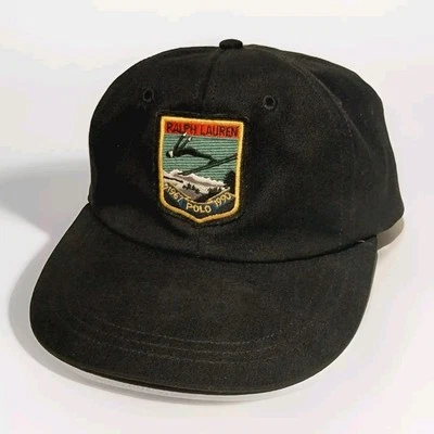VINTAGE RALPH LAUREN POLO SUICIDE SKI FITTED LONG BILL HAT WOOL CAP SIZE L 1990  - Image 1 of 4