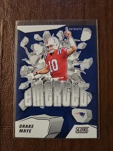 2025 Panini Score Football Emerged Drake Maye #10 - Patriots - Picture 1 of 4