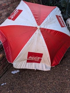 Vintage Coca Cola Table / Beach umbrella - Bild 1 von 4