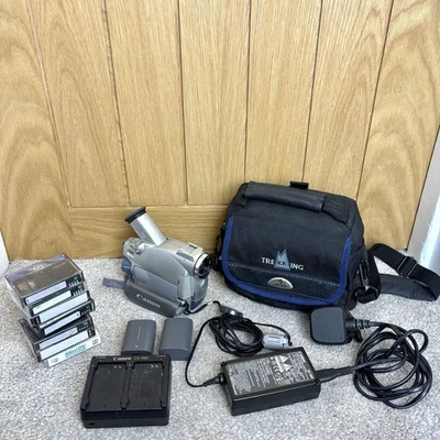 Canon MV500i MiniDV Camcorder Vintage Retro with case, extra battery and tapes - Image 1 of 4