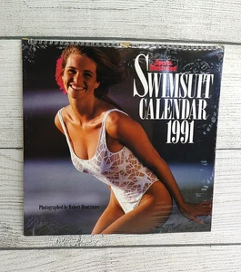 Vintage 1991 Sports Illustrated Swimsuit Pinup Models Calendar Robert Huntzinger - Bild 1 von 9