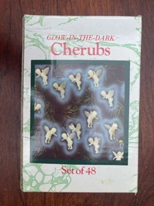GLOW IN THE DARK CHERUBS 48 ANGEL ORNAMENTS - Picture 1 of 2