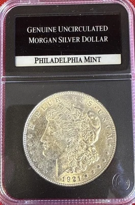 1921 $1 Morgan Dollar UNC - Image 1 of 3