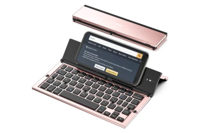 Geyes Foldable Bluetooth Keyboard,Portable Folding Wireless USB Rechargeable - Image 1 of 4