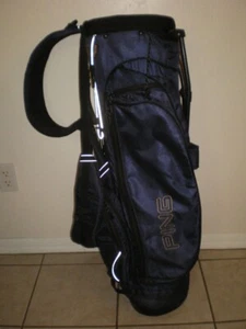 Vintage Ping Hoofer Xtreme Navy 8 Way Golf Stand Bag 1886 Tuzedo Club - Picture 1 of 8