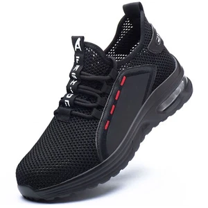 Steel Toe Work Shoes for Men Women Lightweight Safety Sneakers Industrial Boots - Picture 1 of 21