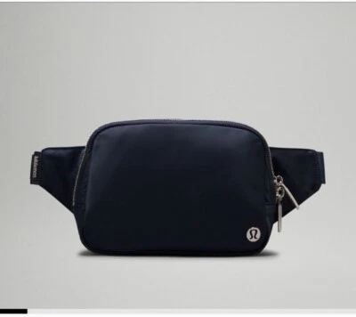 NWT LULULEMON EVERYWHERE BELT BAG METAL HARDWARE LARGE 2 L NAVY SILVER - Image 1 of 4