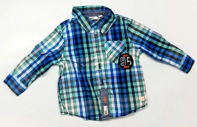 Elegante Camisa Bebé Manga Larga por Mexx Talla 9-12M 74 Foto 1 de 2