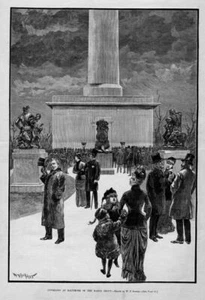 BALTIMORE BARYE GROUP INAUGURACIÓN 1885 ARCHIVOS DE HISTORIA BARYE GROUP REVELACIÓN - Imagen 1 de 1