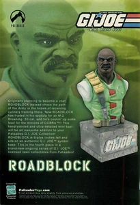Magazine Print Ad PALISADES TOYS 2003 GI Joe Roadblock Mini Resin Bust - Picture 1 of 1