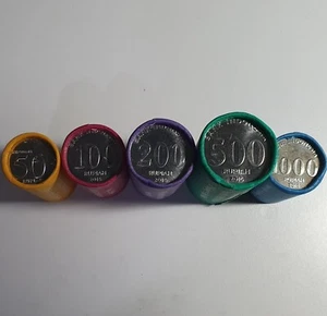 Full Set Roll 25 Pcs Indonesia 50 100 200 500 1000 Rupiah 1999 & 2016 BUNC - Picture 1 of 3