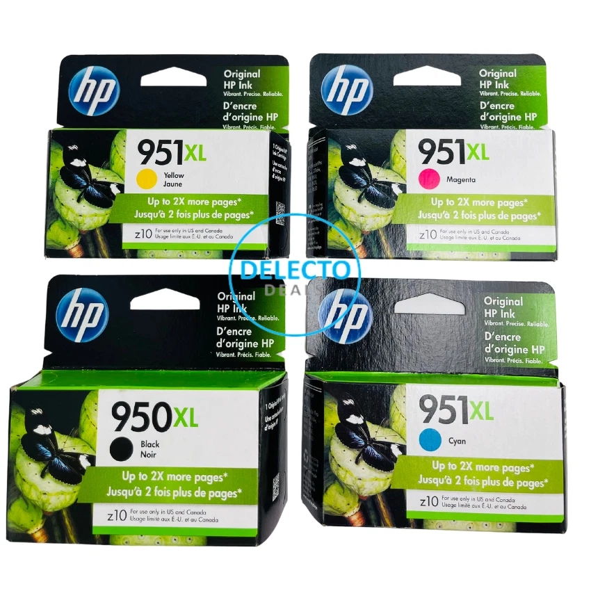 PACK DE 4 TINTAS HP GENUINAS 950XL negras y 951XL color OFFICEJET PRO 8630 SELLADAS 2021 Foto 1 de 4