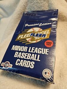 1992-93 Fleer Excel Minor League Baseball Jumbo Pack Sealed Box Derek Jeter??