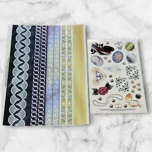 Current Elegant Stickers 72842 Lot of 2 Sheets Borders Scrapbooking Papercrafts - Picture 1 of 5