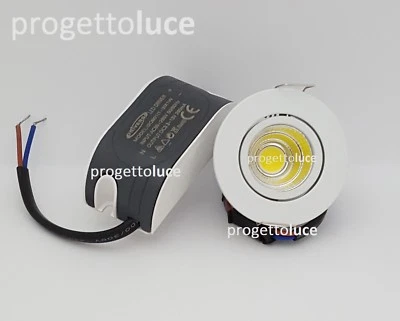 FARETTO AD INCASSO LED DI FORMA ROTONDO DA 3W CON LUCE ORIENTABILE - Immagine 1 di 2