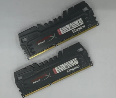 Kingston Hyperx 2 x 8GB DDR3 2400MHz Desktop DIMM RAM HX324C11T3K2/16 PC3-19200 - Image 1 of 4