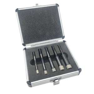 5Pcs Brazed Diamond Drilling Bits 6/8/10/12/14MM Hole Opener with Aluminum Box - Bild 1 von 3