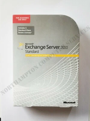 Microsoft Exchange Server 2010 Standard with 5 CALs 312-03978 Academic Use -VAT  - Image 1 of 2