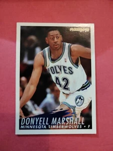 Donyell Marshall Minnesota Timberwolves Carte Basket NBA Fleer 1994-95 #138 - Picture 1 of 2