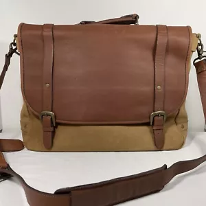 VTG Marlboro Classics Gear Leather Briefcase Shoulder Messenger Laptop Bag - Picture 1 of 12