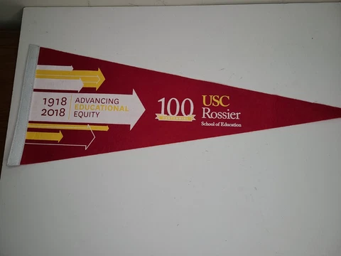USC Trojans Rossier school of education Wool 100 year Pennant Cover
